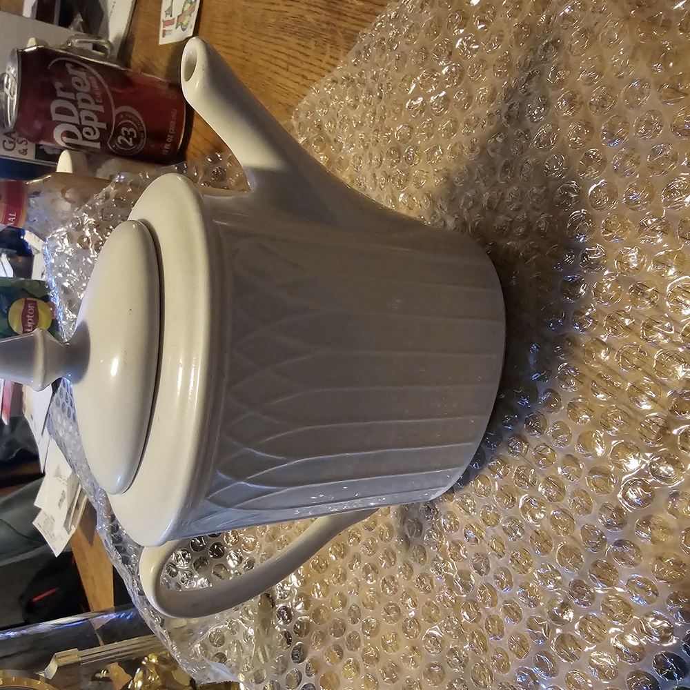 Homer Laughlin Gray Teapot